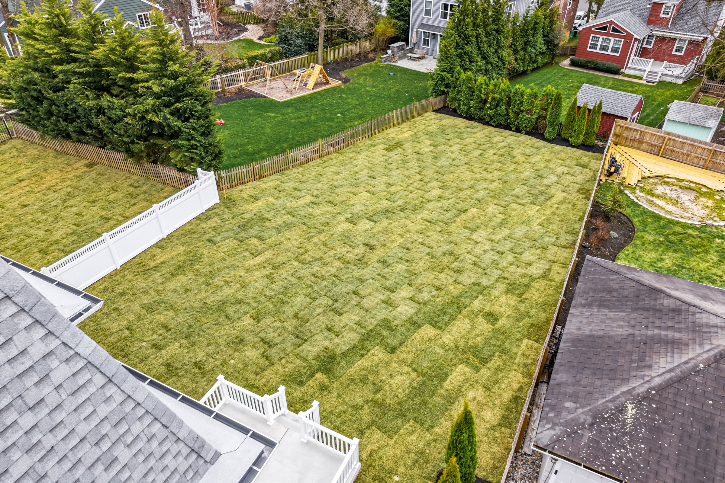 110 Rear Yard Wide View